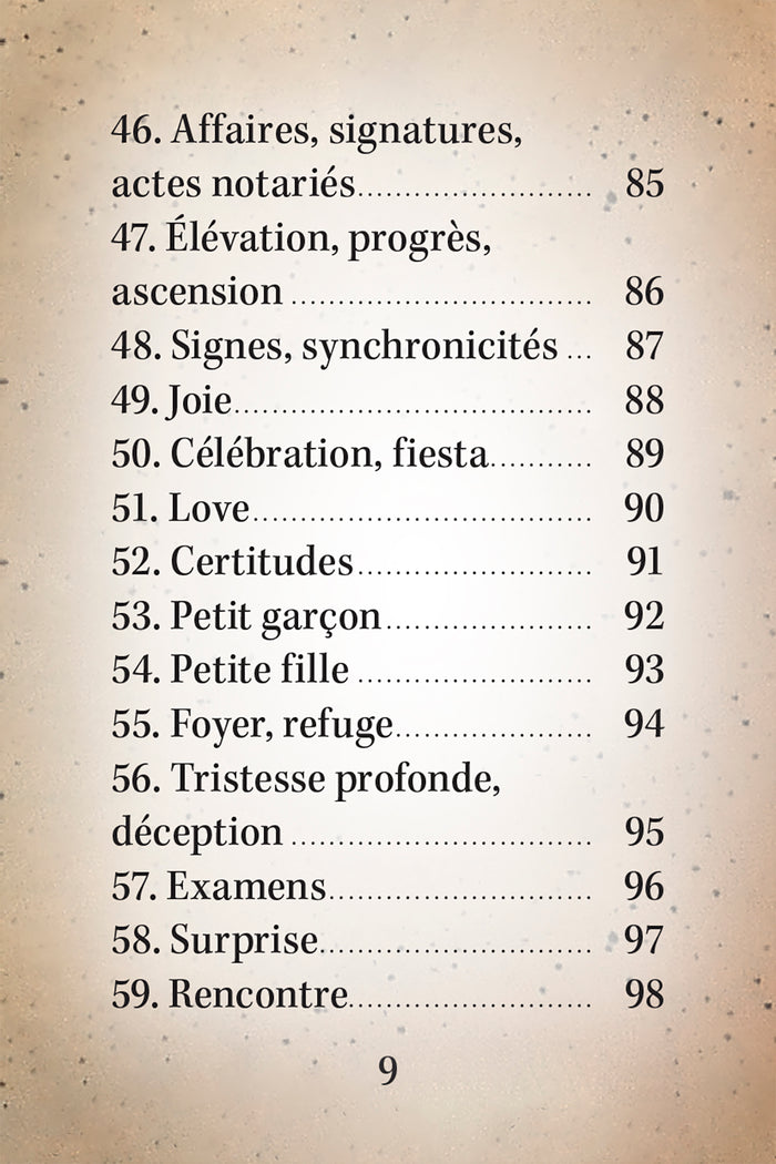 Channel Betty - Cartes oracle