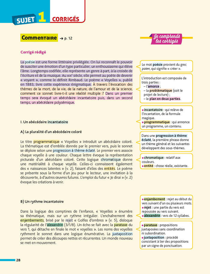 Français 1re - Mon BAC facile - Epreuve finale