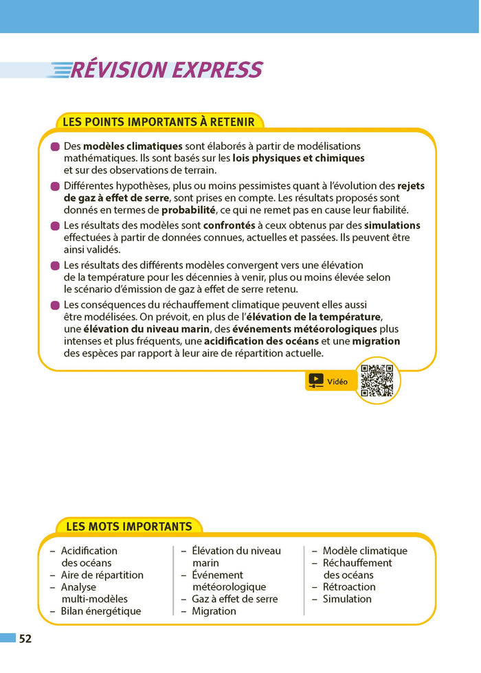 Enseignement scientifique Terminale