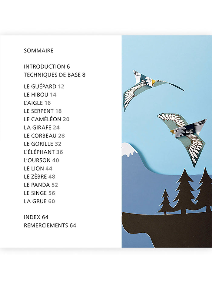 Animaux sauvages en origami