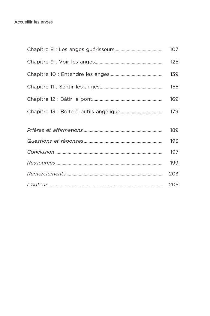 Accueillir les anges