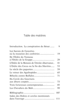 Sociétés secrètes & gastronomie - A la découverte des chevaliers de l'estomac