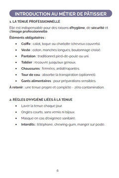 Mémo du Pâtissier