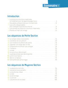 Réussir son entrée en production d'écrits PS MS GS