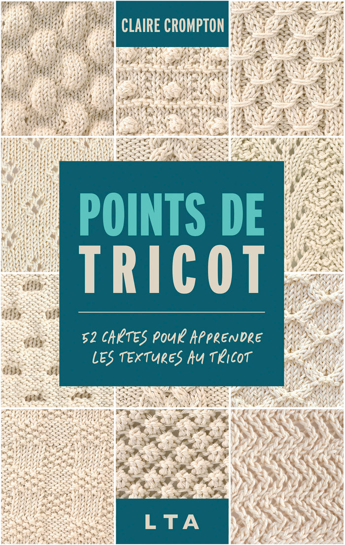 Points de tricots - 52 cartes pour apprendre les textures au tricot