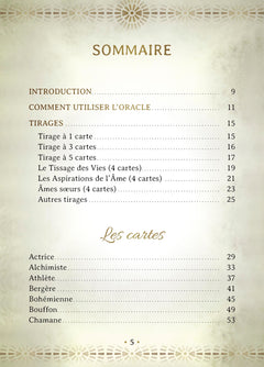 LEÇONS DE VIES - Cartes Oracle