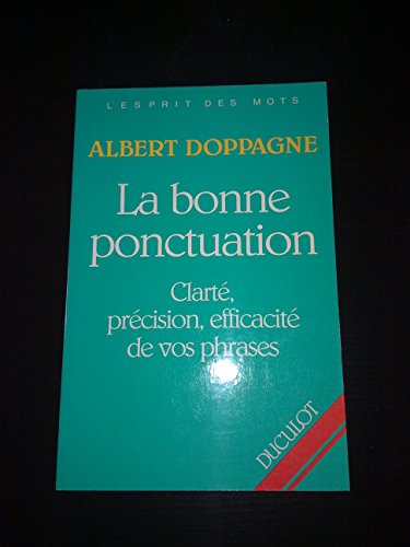 La bonne ponctuation