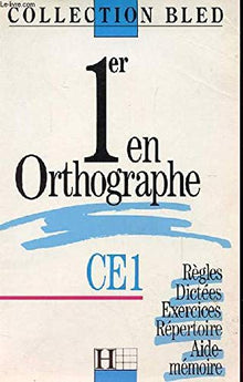 1er En Orthographe CE1