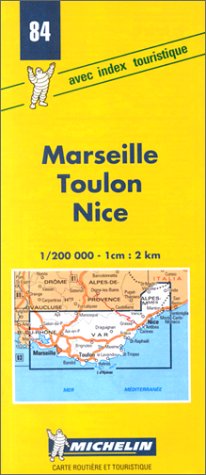 Carte routière : Marseille - Toulon - Nice