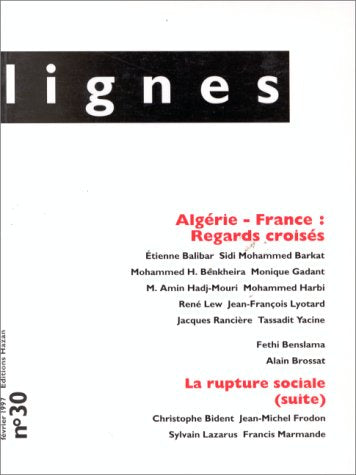 REVUE LIGNES N30 ALGERIE/FRANCE, REGARDS