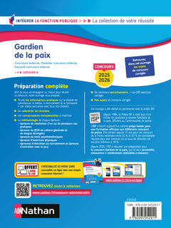 Concours Gardien de la paix - Catégorie B (Intégrer la fonction publique) 2025/2026