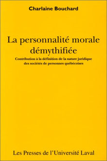PERSONNALITE MORALE DEMYTHIFIEE