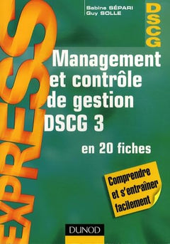 Management et contrôle de gestion DSCG 3 en 20 fiches