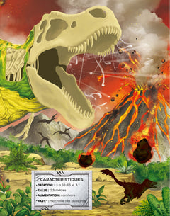 Construis ton tyrannosaure et d'autres dinosaures avec des autocollants