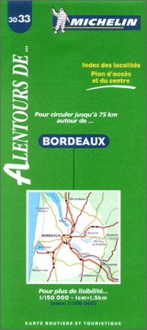 Carte routière : Alentours Bordeaux