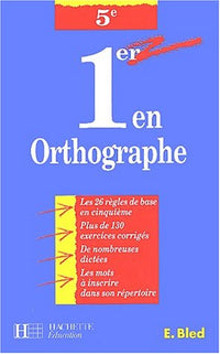 Premier en orthographe, 5e