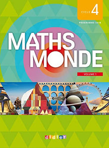 Maths Monde cycle 4 volume 1 - Livre