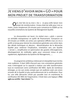 Moi manager qualité : acteur du changement !