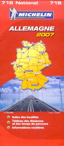 CARTE ROUTIERE 718 ALLEMAGNE 2007