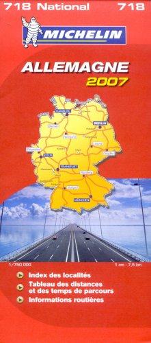 CARTE ROUTIERE 718 ALLEMAGNE 2007
