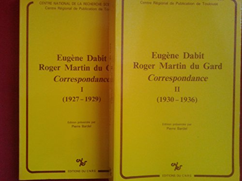 Eugène Dabit - Roger Martin du Gard - 1