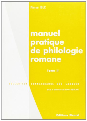 Manuel pratique de philologie romane, tome 2