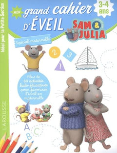 Mon grand cahier d'éveil - Sam et Julia - 3-4 ans