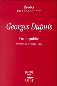 Études en l'honneur de Georges Dupuis