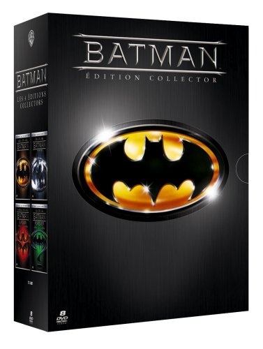 Coffret Batman Editions Collector 8 DVD : Batman / Batman forever / Batman Le défi / Batman et Robin