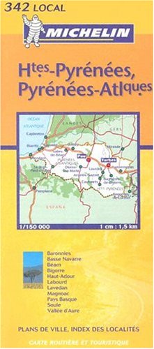 Carte routière : Hautes-Pyrénées - Pyrénées-Atlantiques, N° 11342