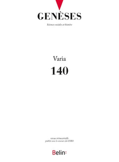 Genèses n° 140 (2025-3)