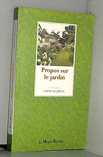 Propos sur le jardin