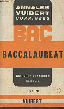 Bac Science physiques 1977-1978
