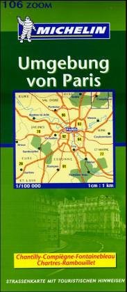Environs de Paris. Carte numéro 106 - échelle 1/100000 1 cm = 1 km