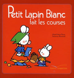 Petit lapin blanc fait les courses