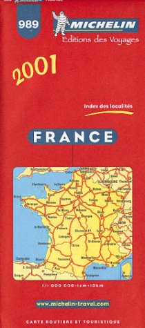 Carte routière : France, 989, 1/1000000
