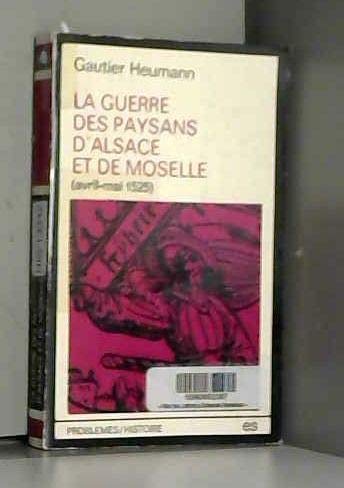 La guerre des paysans d'Alsace et de Moselle : Avril-mai 1525
