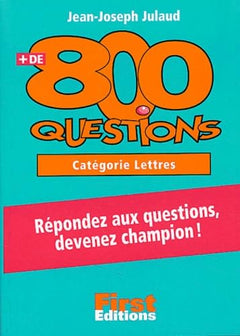 Plus de 800 questions cat. Lettres