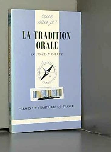 La tradition orale