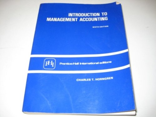 Introduction to Management Accounting