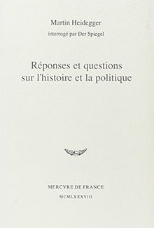 Réponses et questions sur l'histoire et la politique