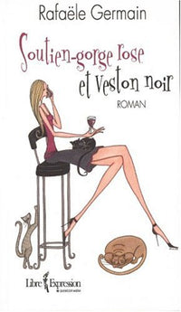 Soutien gorge rose et veston noir