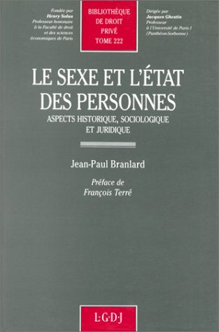 Le Sexe et l'État des Personnes