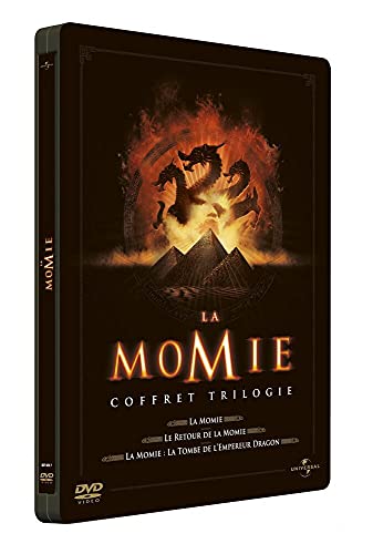 Coffret trilogie Retour Momie-La Tombe de l'Empereur Dragon [Pack Collector boîtier SteelBook]