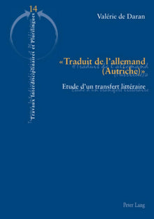 Traduit de l'allemand (Autriche)