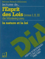 Lectures de "L'Esprit des lois"