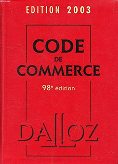 Code de commerce 2003, 98e édition
