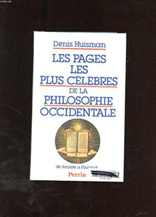 Les pages les plus célèbres de la philosophie occidentale