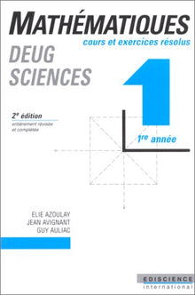 Mathématique DEUG de sciences, tome 1