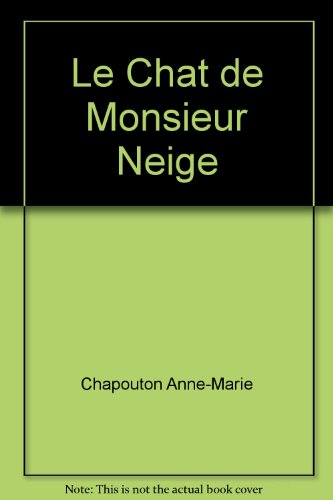 Le chat de monsieur neige